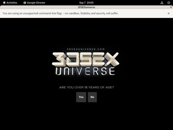 3D SexU Niverse Exit Discount