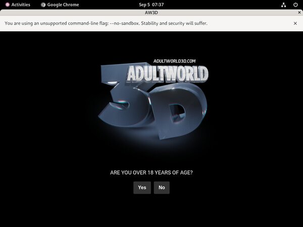 Adult World 3D Sign