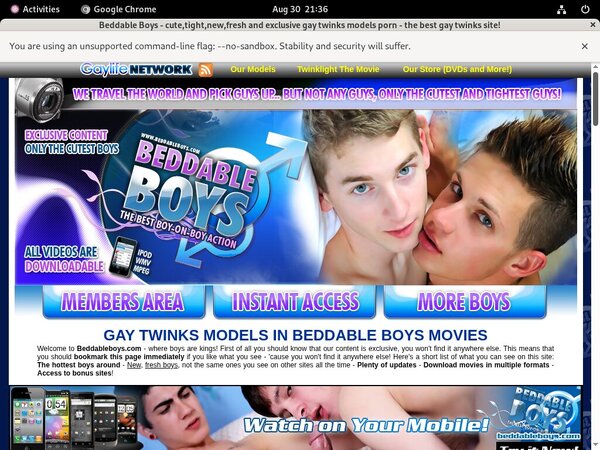 Beddable Boys Porn Login