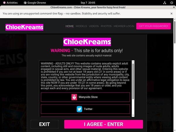 Chloekreams.com Review Site