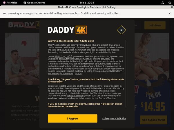 Daddy4k.com Paypal Sign Up