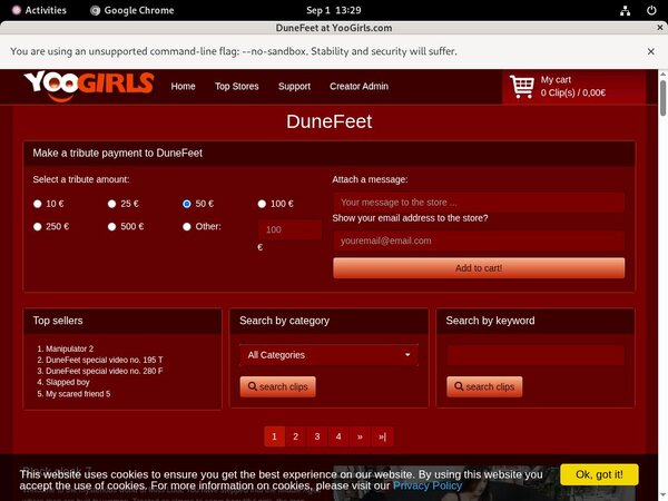 Dunefeet No Credit Card
