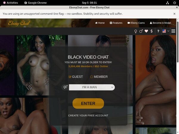 Ebonychat With Gift Card