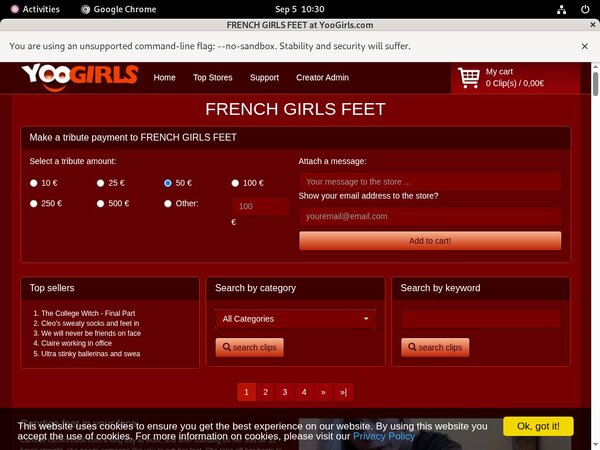 FRENCH GIRLS FEET Office