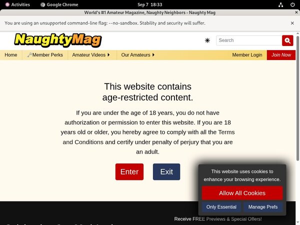 Free Users For Naughtymag.com