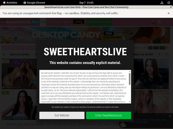Free Working Sweethearts Live Accounts