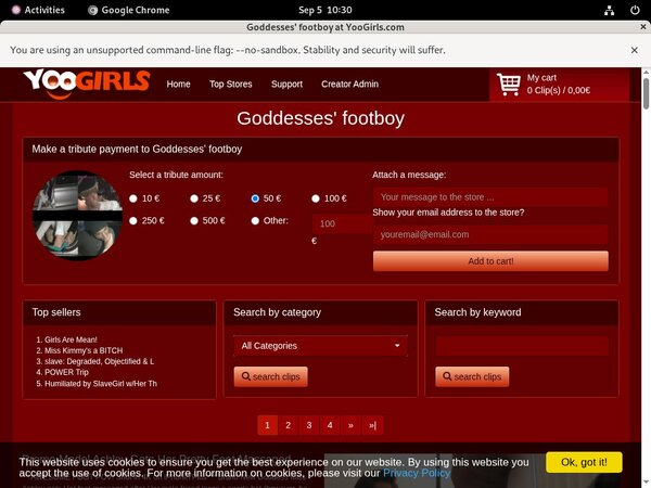 Free Working Yoogirls.com Accounts