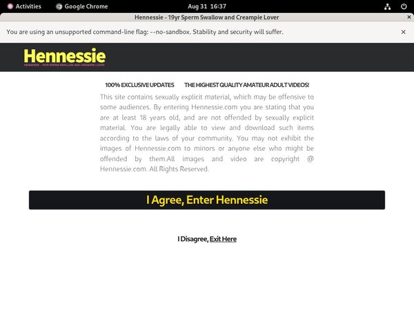Hennessie Paypal Discount