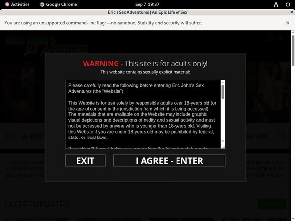 How To Access Ericjohnssexadventures