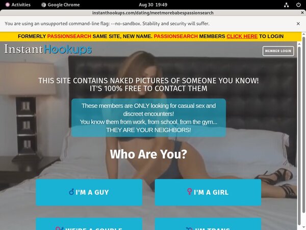 Instant Hookups Pasword