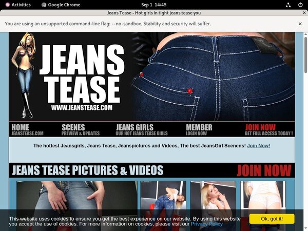 Jeanstease.com Filme