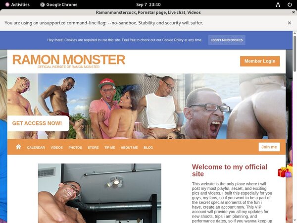 Join Ramonmonstercock With Paypal