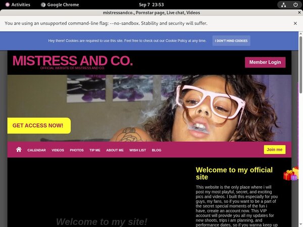 Mistressandco. Login Passwords
