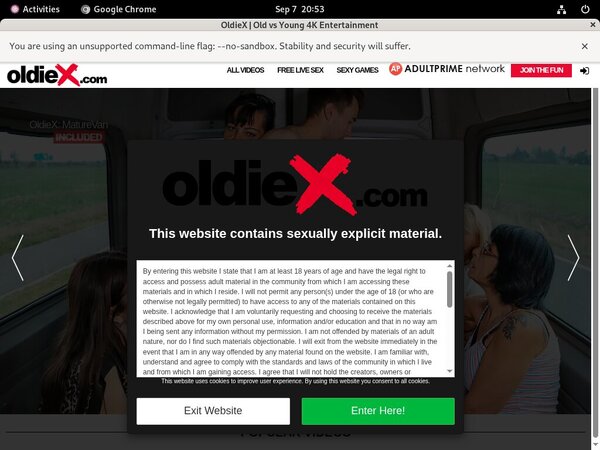 Oldie X Active Password