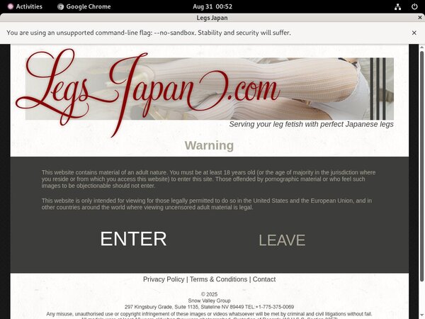 Password For Legs Japan