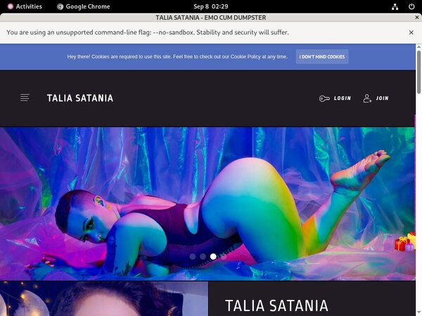Taliasatania.modelcentro.com Account
