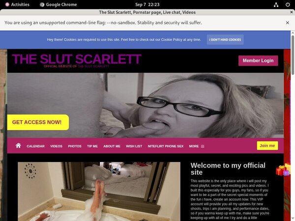 TheSlutScarlett Password Username