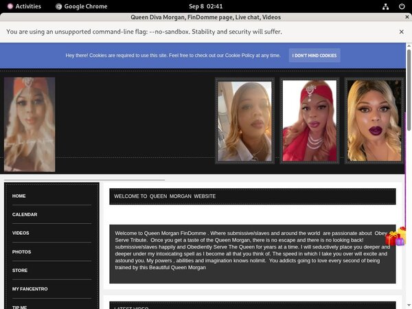 Thequeenmorgan.net Join Page