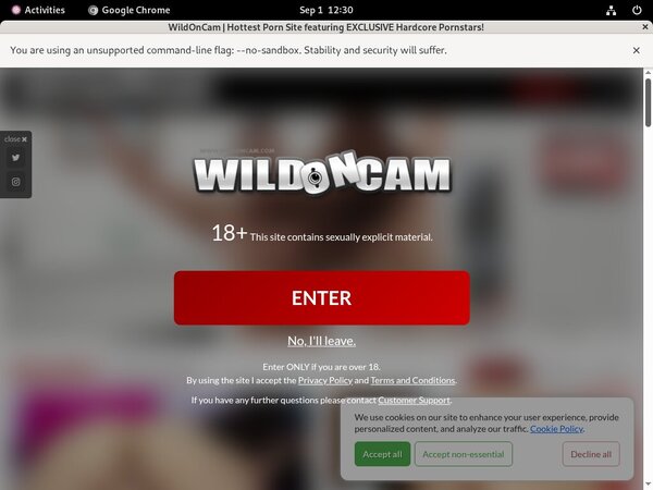 Wild On Cam Paypal Order