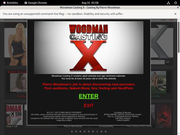 Woodmancastingx Member Sign Up