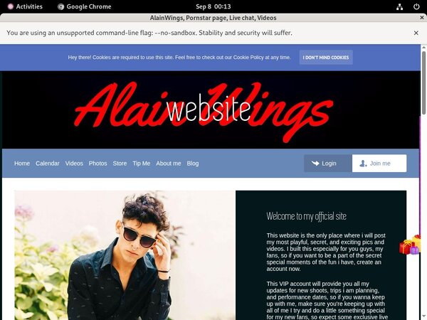 AlainWings Password Bugmenot