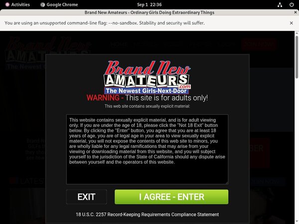 Brand New Amateurs Trial Member