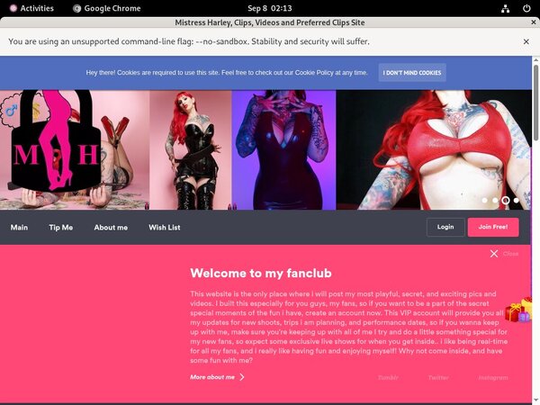 Mistress Harley Free Access