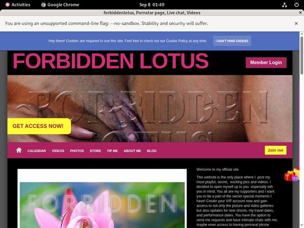 Forbiddenlotus.com Benutzername